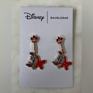 Disney BaubleBar Stitch Halloween Devil Costume Drop Earrings